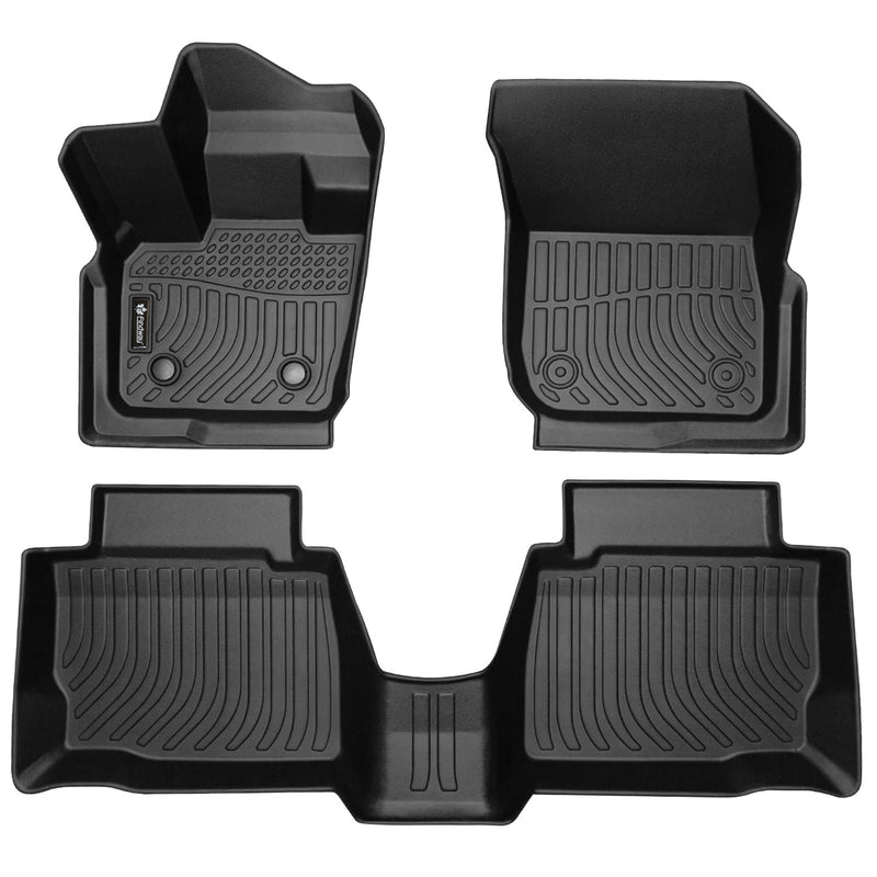 Findway F100 3D Car Floor Mat / Liner (1st Row & 2nd Row) for 2017-2020 Ford Fusion - 22150N