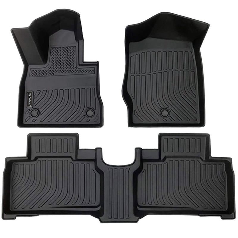 Findway F100 3D Car Floor Liner (1st Row & 2nd Row) for 2020-2024 Ford Explorer 6/7-Seater - 22190N