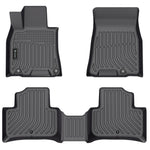 Findway F100 3D Car Floor Mat / Liner (1st Row & 2nd Row) for 2022-2025 Genesis GV70 Gasoline - 24030N