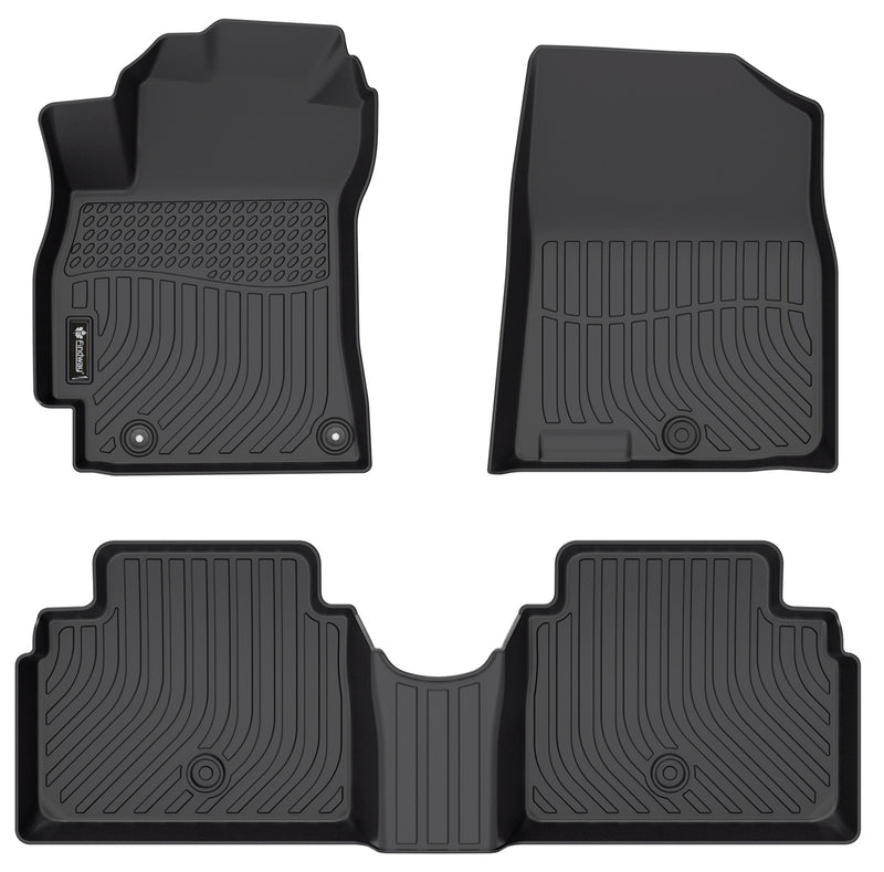 Findway F100 3D Car Floor Mat / Liner (1st Row & 2nd Row) for 2021-2024 Hyundai Elantra / Elantra N Series with Automatic Transmisson - 28410N