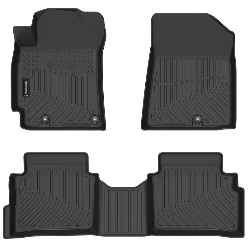 Findway F100 3D Car Floor Mat / Liner (1st Row & 2nd Row) for 2019-2024 Kia Forte Sedan / 2020-2023 Forte5 Hatchback - 34180N