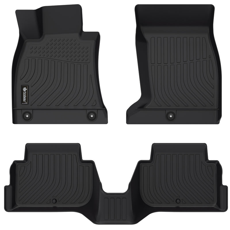 Findway F100 3D Car Floor Mat / Liner (1st Row & 2nd Row) for 2018-2023 Kia Stinger AWD - 34390N