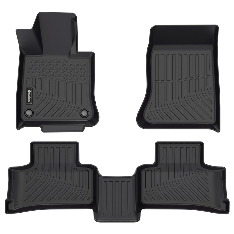 Findway F100 3D Car Floor Mat / Liner (1st Row & 2nd Row) for 2023-2025 Mercedes Benz GLC - 41350N