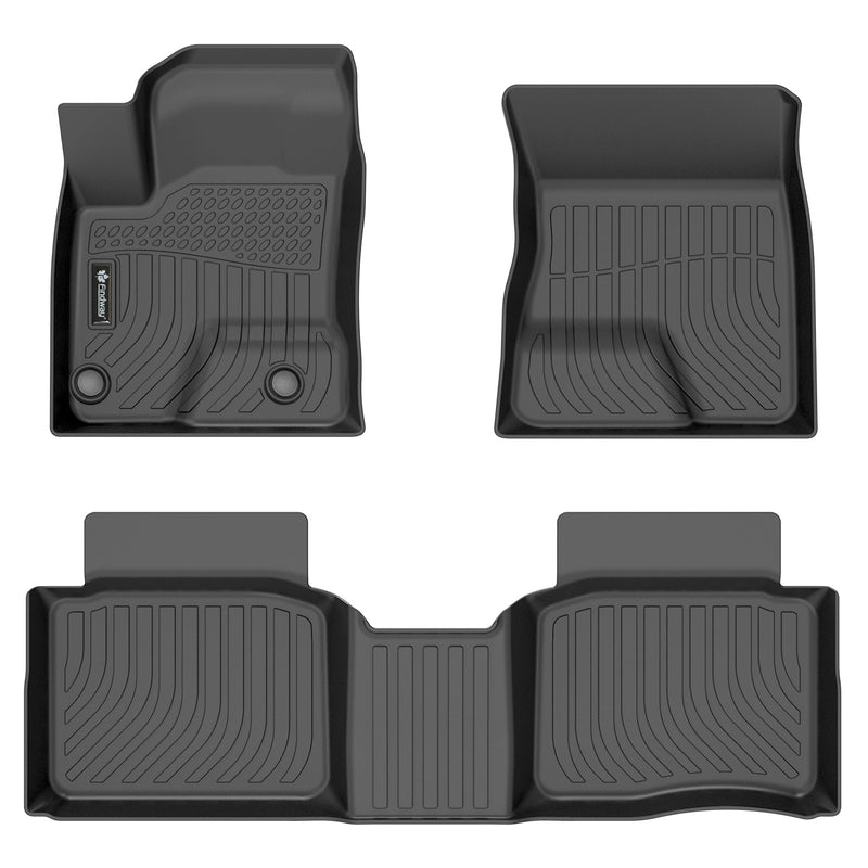 Findway F100 3D Car Floor Liner (1st Row & 2nd Row) for 2023-2024 Mitsubishi Outlander PHEV) - 43160N