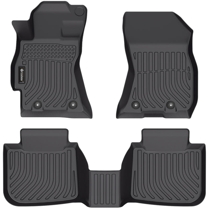 Findway F100 3D Car Floor Mat / Liner (1st Row & 2nd Row) for 2015-2019 Subaru Outback Automatic Transmisson / 2015-2019 Subaru Legacy Automatic Transmission - 60100N