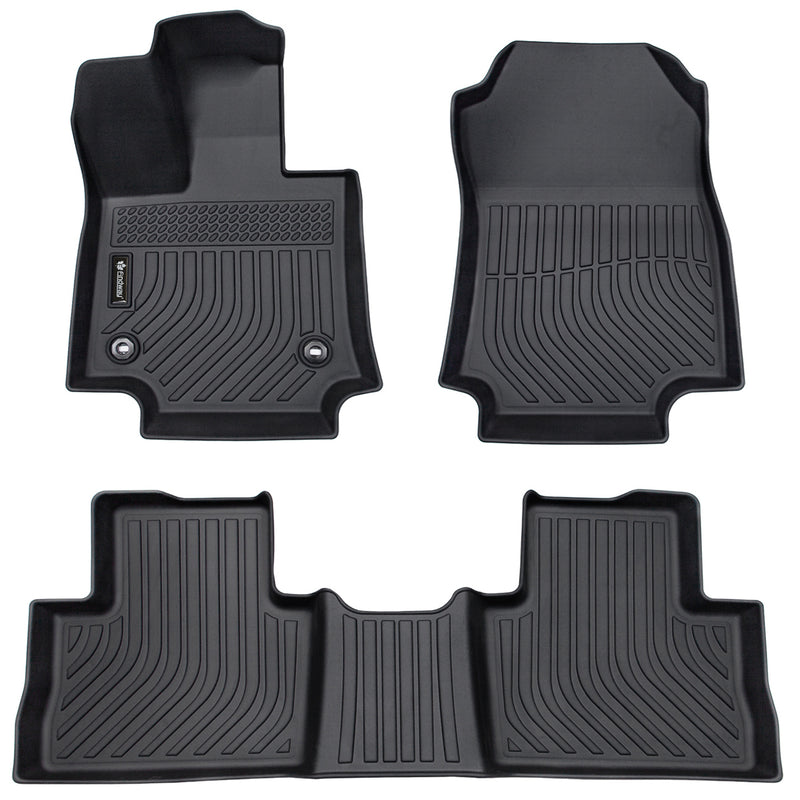 Findway F100 3D Car Floor Mat / Liner (1st Row & 2nd Row) for 2019-2024 Toyota RAV4 Non Hybrid - 62310N