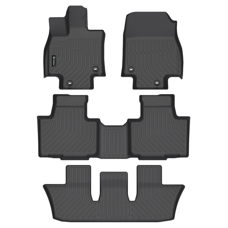 Findway F100 3D Floor Liner (1st Row, 2nd Row & 3rd Row) for 2024 Toyota Grand Highlander HEV 7-Seater - 6248AN