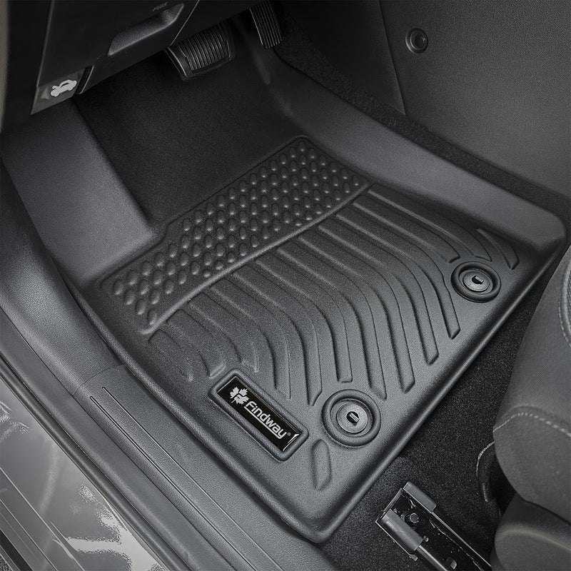 Findway F100 3D Car Floor Mat / Liner (1st Row & 2nd Row) for 2024-2025 Hyundai Kona EV - 28570N