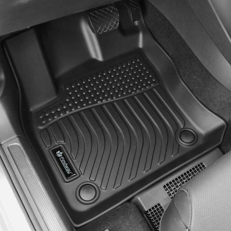 Findway F100 3D Car Floor Liner (1st Row & 2nd Row) for 2022-2024 Volkswagen Taos - 63430N