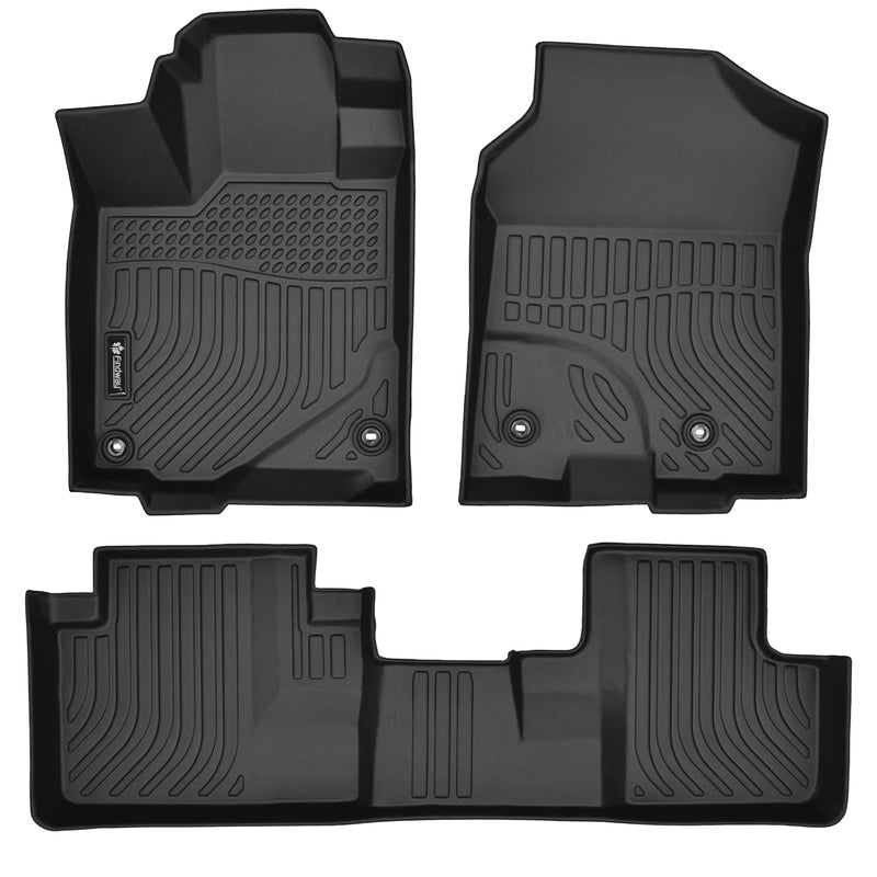 Findway F100 3D Car Floor Liner (1st Row & 2nd Row) for 2016-2018 Acura RDX - 01100N