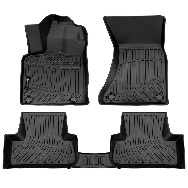 Findway F100 3D Car Floor Liner (1st Row & 2nd Row) for 2009-2017 Audi Q5/SQ5 - 06030N