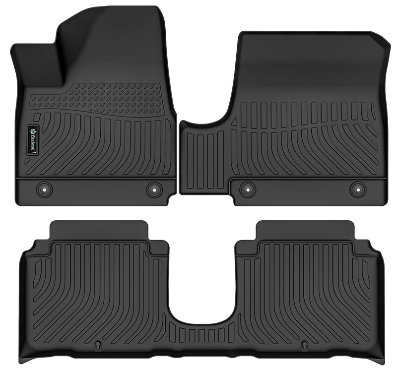 Findway F100 3D Car Floor Liner (1st Row & 2nd Row) for 2022-2023 Hyundai Ioniq 5 with Ultimate Package - 28520N