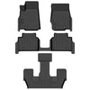 Findway F100 3D Floor Liner (1st Row, 2nd Row & 3rd Row) for 2021-2023 Jeep Grand Cherokee L 6-Seater w/o Rear Console - 3321AN