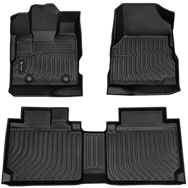 Findway F100 3D Car Floor Mat / Liner (1st Row & 2nd Row) for 2012-2017 Chevrolet Equinox / 2012-2017 GMC Terrain - 12050N