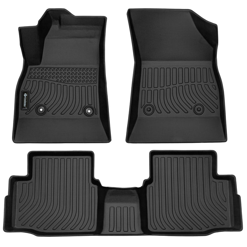 Findway F100 3D Car Floor Liner (1st Row & 2nd Row) for 2017-2019 Chevrolet Cruze - 12080N