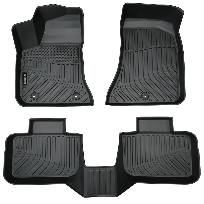 Findway F100 3D Car Floor Liner (1st Row & 2nd Row) for 2011-2023 Dodge Charger RWD / 2011-2023 Chrysler 300 / 300C RWD - 19090N