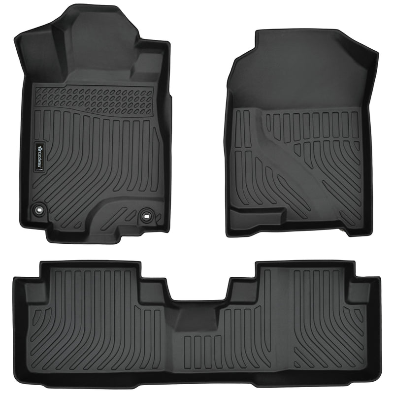 Findway F100 3D Car Floor Liner (1st Row & 2nd Row) for 2012-2016 Honda CR-V Touring / EX-L - 26180N