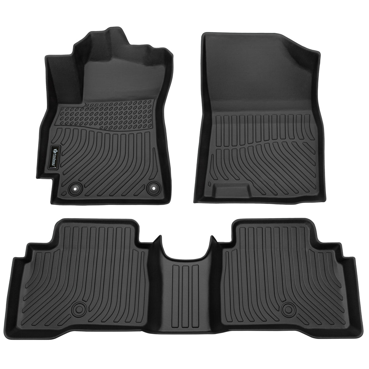 Findway F100 3D Car Floor Mat / Liner (1st Row & 2nd Row) for 2021-2025 Hyundai Elantra Hybrid with Automatic Transmission - 28470N