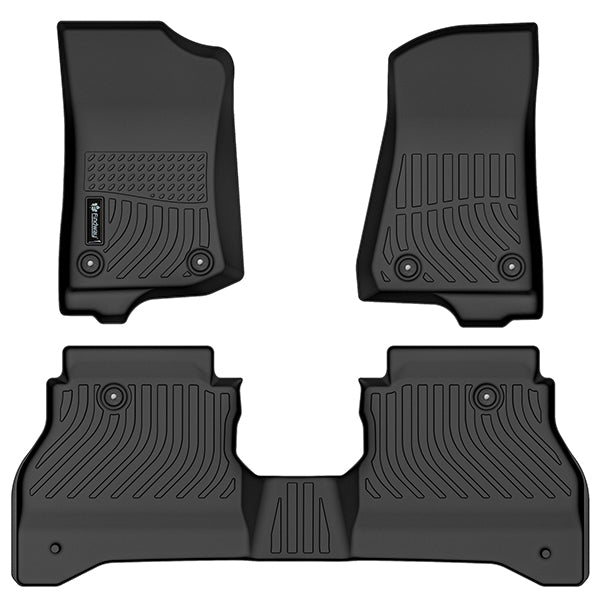 Findway F100 3D Car Floor Liner (1st Row & 2nd Row) for 2020-2023 Jeep Gladiator - 33180N