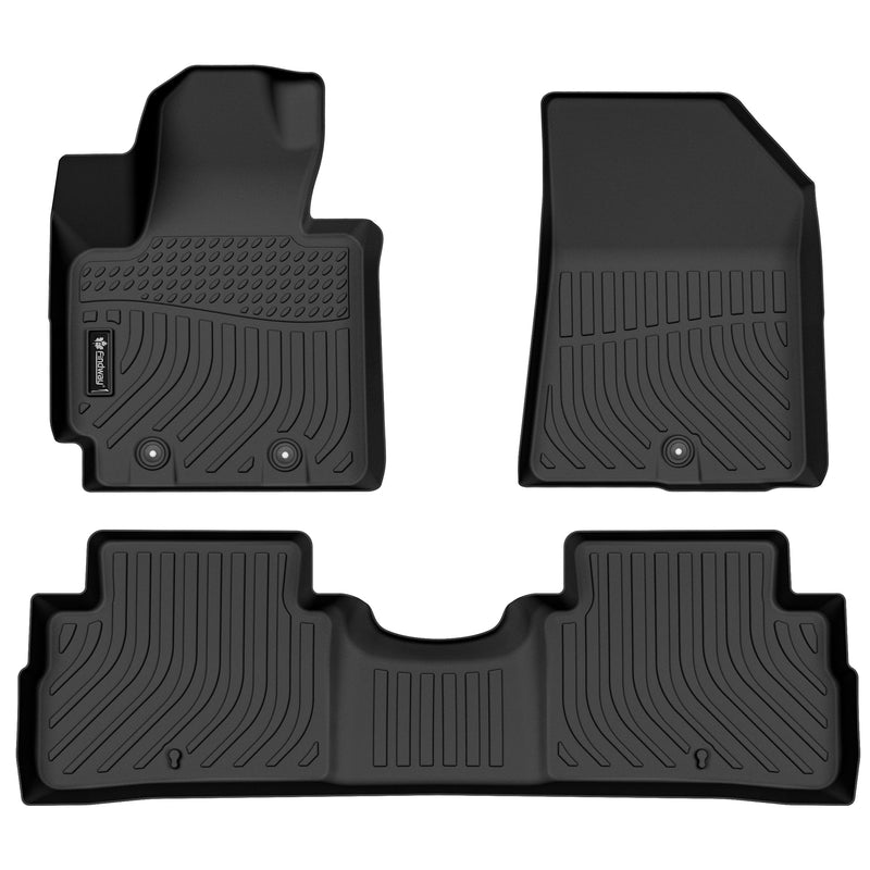 Findway F100 3D Car Floor Liner (1st Row & 2nd Row) for 2014-2019 Kia Soul - 34250N